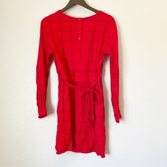 A NEW DAY Red Windowpane Plaid Dress - Picture 5 of 10